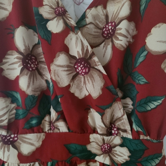 Blue Vanilla floral dress with pockets! - Picture 3 of 3